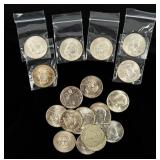 Coin (10) 1964 Kennedy Half & (10) Franklin Halves