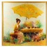 Framed Oil Painting by John Manol