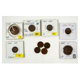 Coin Assorted United States Coinage. Large Cents+