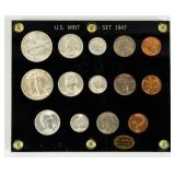 Coin 1947 United States Mint Set in Capital Holder
