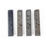 Lot Of 4 Metal Uzi Magazines 9mm 25 Rounders