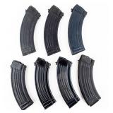 Lot Of 3 Poly-Tech Mags & 4 Normal Steel Magazines