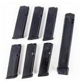 Magazines 6 9mm & 1 .40 S&W Extended Glock Mag