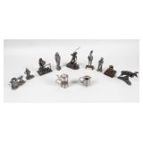 Set of 11 Fine Pewter Figurines