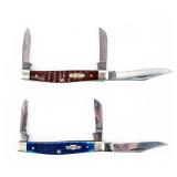 Knife Case 6344 SS Blue & Brown Stockman Patterns