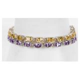 Jewelry 2 Sterling Silver Tennis Bracelets