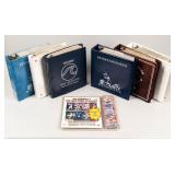 Set of 6 MLB Sports Card Binders +