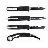 Knife Lot Of 4 Out THe Front Automatic Knives