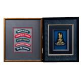 Set of 2 Framed British Military Patches