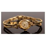 Jewelry Vintage 14kt Gold Bulova Wrist Watch