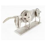 Aluminum Bull Sculpture