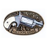 Gun Freedom Arms Belt Buckle Revolver .22 Magnum