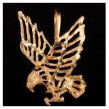 Jewelry 14kt Yellow Gold Eagle Pendant