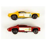 Lot Of 2 1970s Toy Hot Wheels Famous Funny Cars