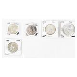 Coin (5) Franklin Half Dollars High Grade