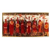 Tibor Reich Framed Screen Printed Cotton Panel