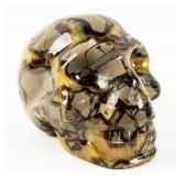 Dragon Septarian Stone Crystal Skull