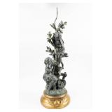 Vintage Metal Mathurin Moreau Sculpture