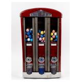 Vintage 1940s Three Some 1¢ Vending Machine