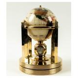 Vintage Rotating Clock Gemstone Globe