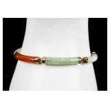 Jewelry 14kt Yellow Gold Jade Bracelet