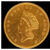 Coin 1854 United States Gold Dollar in VG