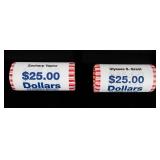 Coin (2) Rolls Presidential Dollars Grant & Taylor