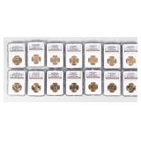 Coin (14) Presidential Dollars NGC Graded