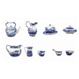 Set of 9 Spode Blue Italian Kitchen Ware Pieces