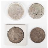 Coin (4)  Peace Silver Dollars 1923 & 1923-S