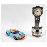 Lot Of 2 Ford GT40 Model & Piston Clock