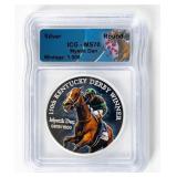 Coin 150th Kentucky Derby Winner .999 Fine Silver