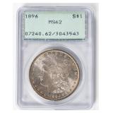 Coin 1896  Morgan Silver Dollar PCGS MS62