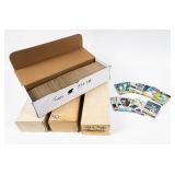 Set of 4 Long Boxes, MLB 80s Cards