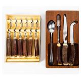 5 Sets of Vintage Serving Utensils and Cutlery
