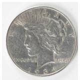 Coin 1934 Peace Silver Dollar in Extra Fine