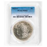 Coin 1921-S Morgan Silver Dollar PCGS MS62