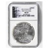 Coin 2013 American Silver Eagle NGC MS69
