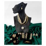 Jewelry Lot of Gold-Toned Costume Pieces
