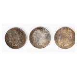 Coin (3)  Morgan Silver Dollars  1888-O in AU