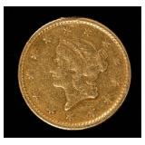 Coin 1853 Gold Dollar in Good