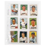 18 MLB 1951 Bowman Baseball Cards