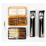 5 Sets of Vintage Serving Utensils and Cutlery