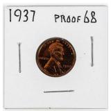 Coin 1937 Lincoln Cent Proof Struck Nice!
