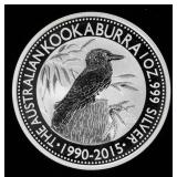 Coin 2015 Australian Kookaburra 1 Troy Oz. .999