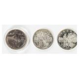 Coin (3) U.S  90% Silver Commemorative $'s