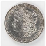 Coin 1878 7TF Morgan Silver Dollar Almost Unc.