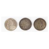 Coin (3) Morgan Silver Dollars 1921, 21-D & 21-S