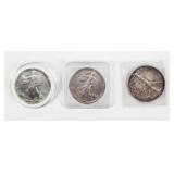 Coin (3) American Silver Eagles 1987 1991 & 92