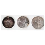 Coin (3) Morgan Silver Dollars 1921, 21-D & 21-S